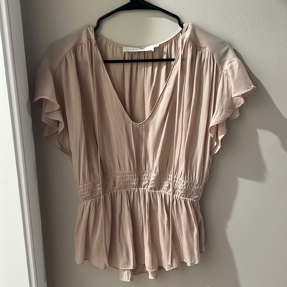 Astr the Label - Sheer Silk Top